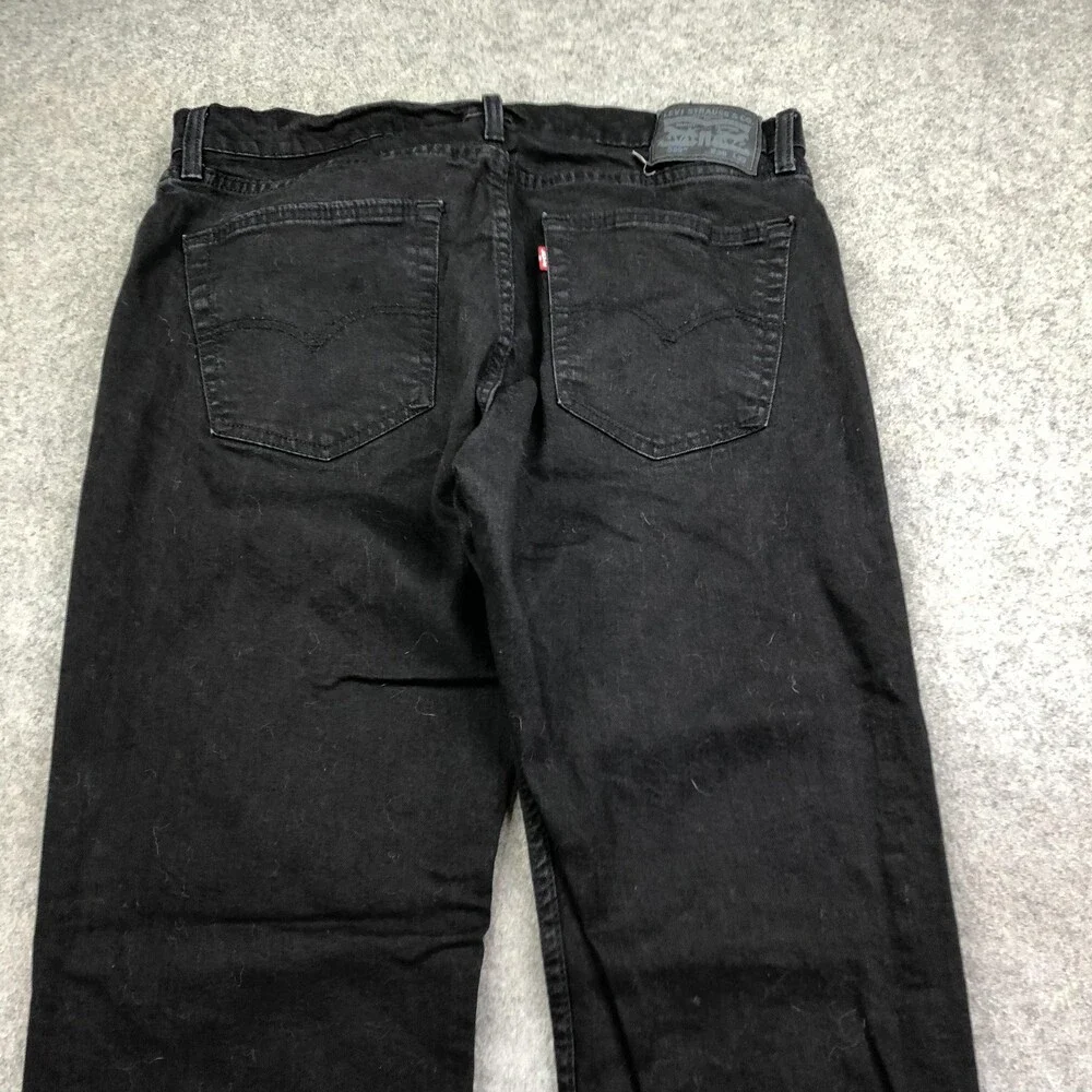 Levis 559 Jeans Mens 36x32 Black Dark Wash Relaxed Straight Denim Pants Casual